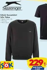 SLAZENGER ERKEK SWEATSHİRT SIFIR YAKA